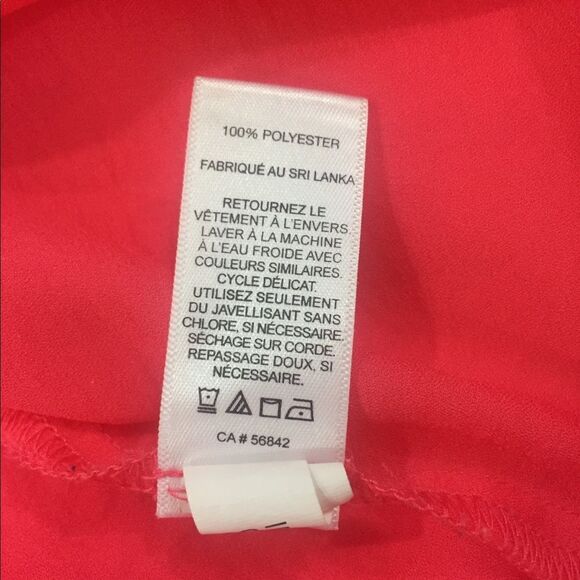 Express Bright Pink 3/4 Sleeve Loose Pullover Blouse Top Size Small - Picture 8 of 8